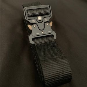 Black Military Style Rollercoaster Tactical Belt
